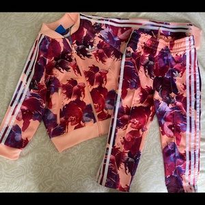 Toddler girls Adidas track suit
